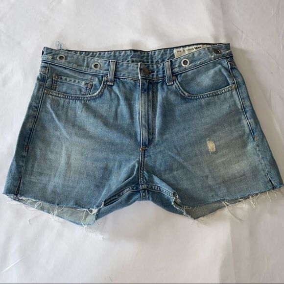 Rag & Bone Distressed Denim Shorts High Rise size 28 - Picture 8 of 8